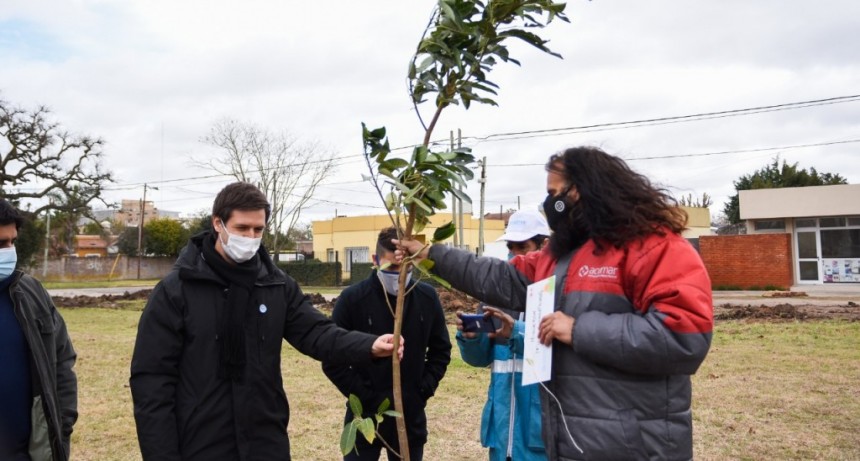 San Vicente: El Intendente plantó árboles nativos por el Día Mundial del Árbol