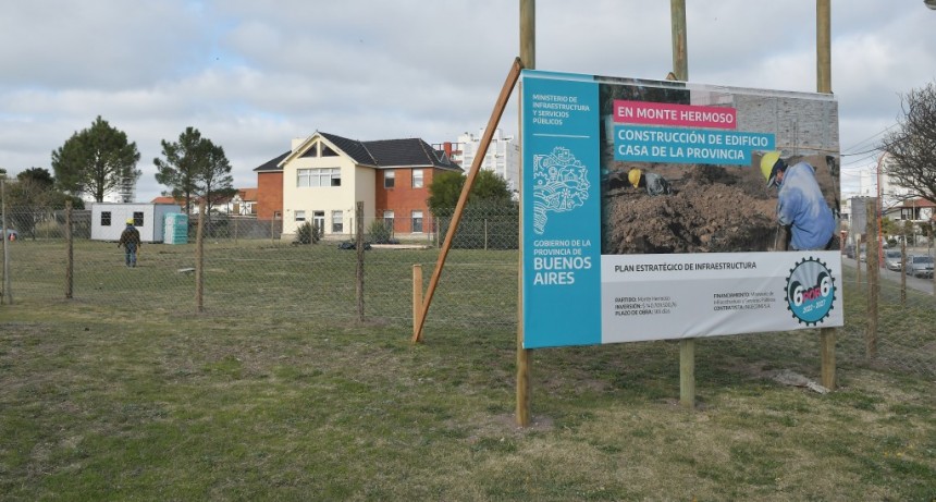 Monte Hermoso: Comenzó la construcción de la Casa de la Provincia 