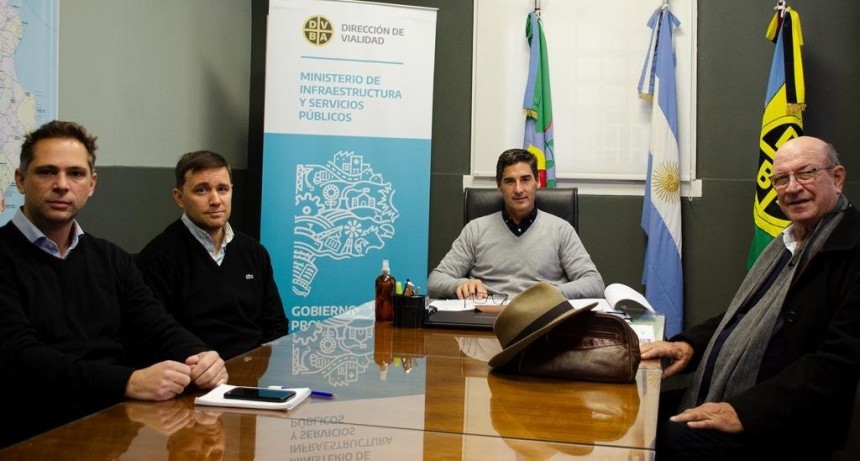 Florentino Ameghino: Tellechea se reunió con el titular de Vialidad Provincial