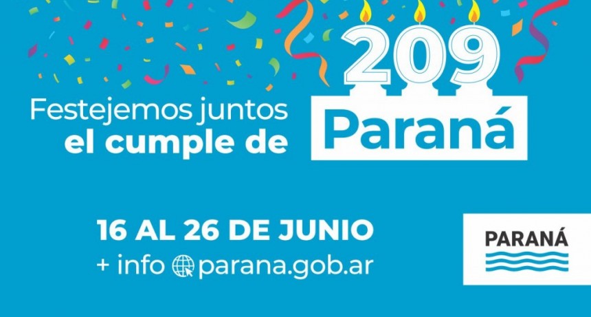 Paraná (ER): Los Palmeras cerrarán la semana de festejos por el cumpleaños 209 del distrito