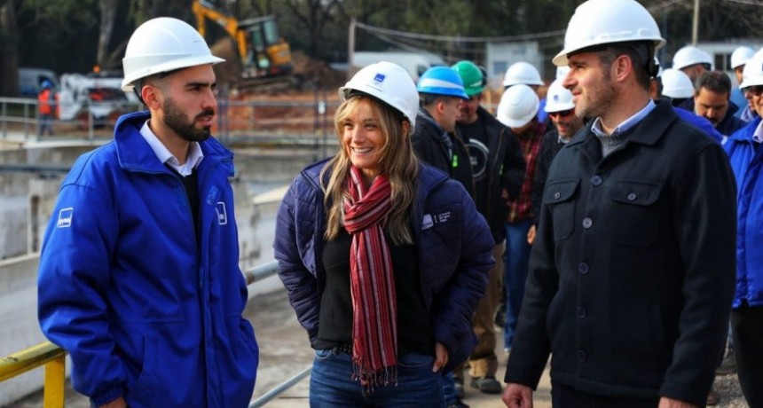 Pilar: AySA amplía la capacidad de la planta cloacal para brindarle el servicio a más vecinos