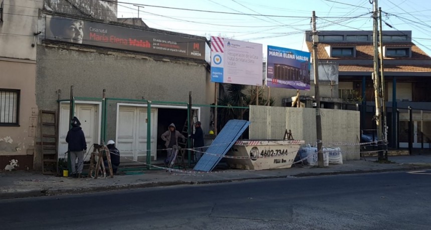 Morón: Empezó la recuperación de la casa natal de María Elena Walsh