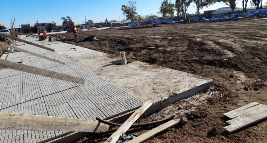 San Martín: Avanza en la construcción de un nuevo espacio público en Carcova