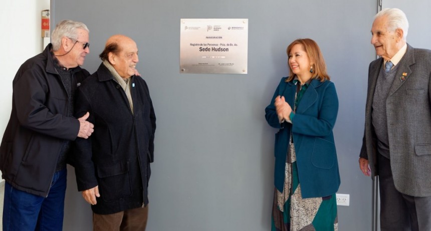 Berazategui: Mussi inauguró el Registro Provincial de Hudson