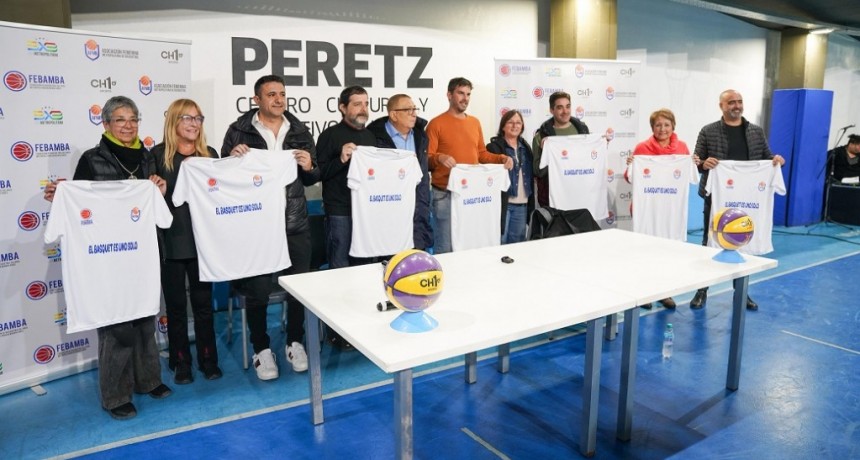 San Martín: Fernando Moreira y FEBAMBA presentaron la primera fecha de la Liga Metropolitana 3x3 