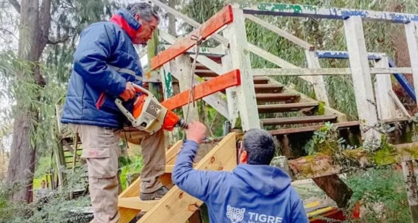 Tigre: El Municipio continúa ejecutando diferentes trabajos de mantenimiento en El Delta