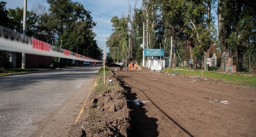 Moreno: Avanza la construcción de un nuevo corredor seguro en el distrito 