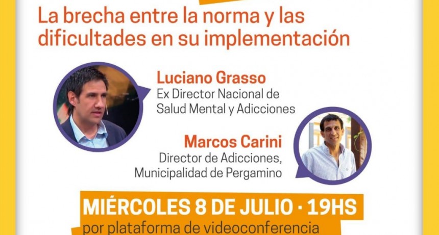 Pergamino: Segunda charla sobre Salud Mental y Adicciones 