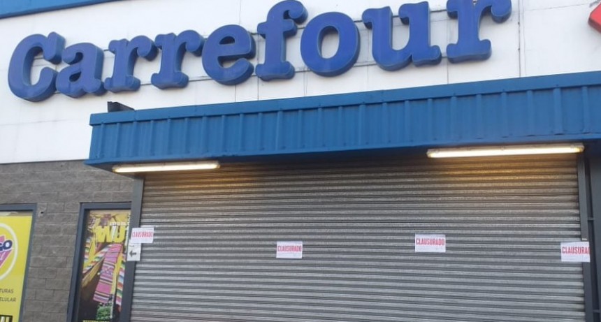 Ituzaingó: La Municipalidad clausuró dos tiendas de Carrefour por incumplir una Ordenanza