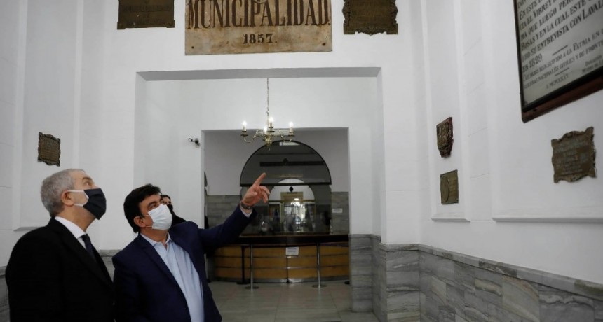 Espinoza recibió a Alak para poner en marcha la Ciudad Judicial en La Matanza