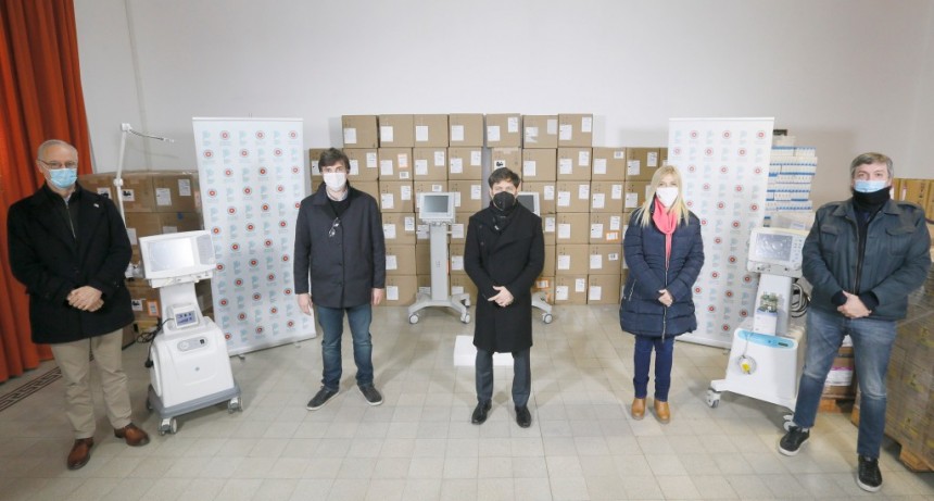 Lucas Ghi junto a Axel Kicillof : Morón recibe nuevos respiradores para fortalecer el sistema sanitario 