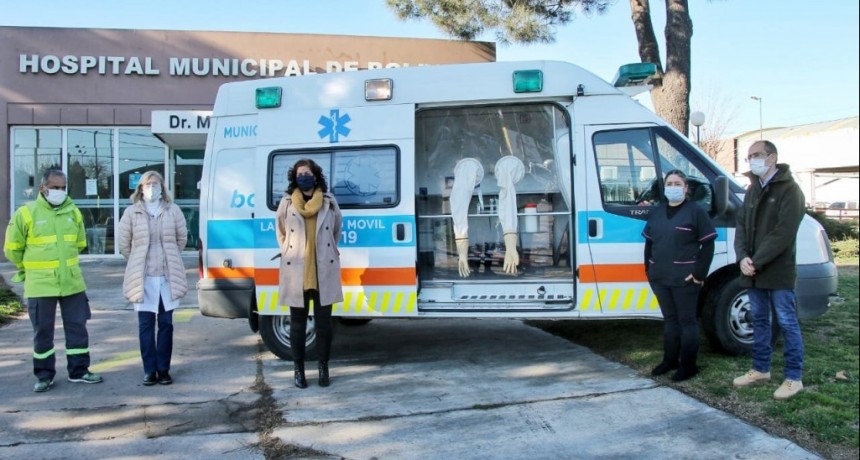 Bolívar: El intendente Pisano presento una nueva unidad de testeo móvil 