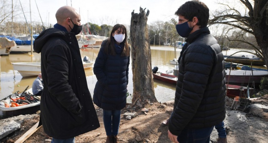 San Fernando: Andreotti supervisó la obra del nuevo Muelle Público para vecinos isleños 