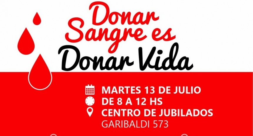 C. de Patagones:  Nueva jornada de donación de sangre en el distrito