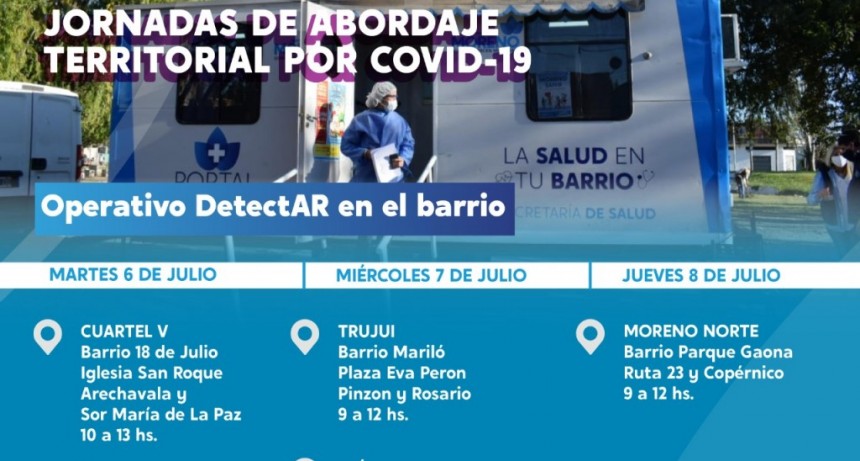 Moreno: Operativo Detectar esta semana en el distrito 