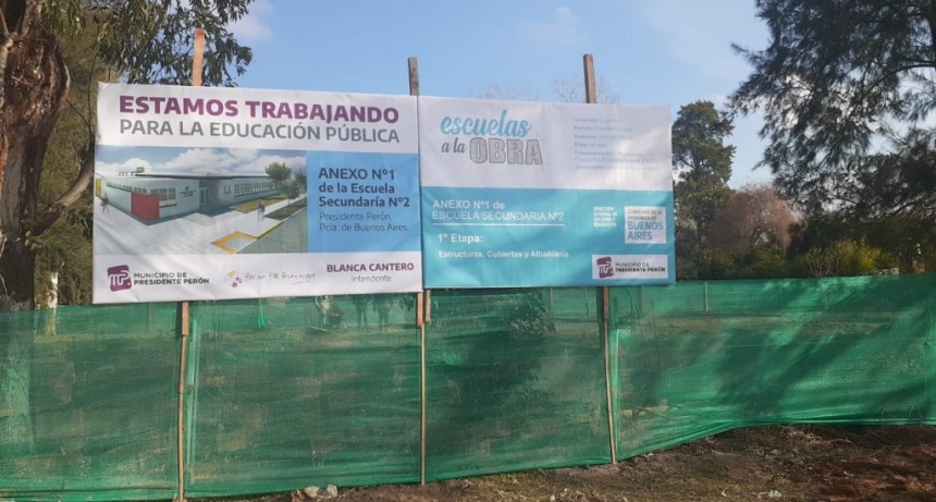 Pte. Perón: Comenzó la construcción del Anexo de la Secundaria Nº 2