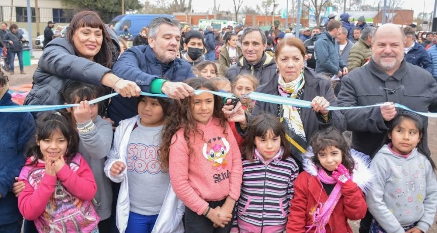 Pte. Perón: La Intendente Cantero y el Ministro Zabaleta inauguraron la nueva plaza “Virgen de Guadalupe”