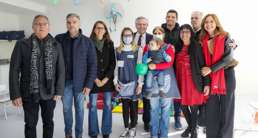 Gral. Rodríguez: Alberto Fernández y Mauro García inauguraron un Espacio de Primera Infancia 