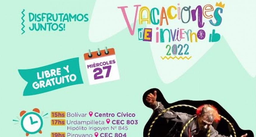 Bolívar: Llegan las súper vacaciones de invierno organizadas por la Municipalidad 