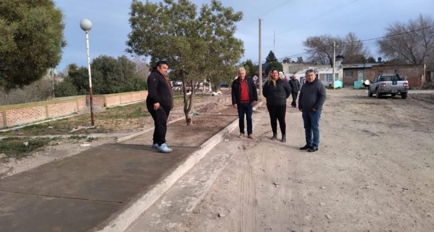 Patagones: Zara recorrió y supervisó las obras de urbanización en Villa del Carmen