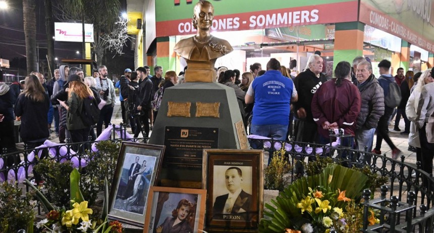El PJ Tigre rindió homenaje a Evita al cumplirse 70 años de su paso a la inmortalidad