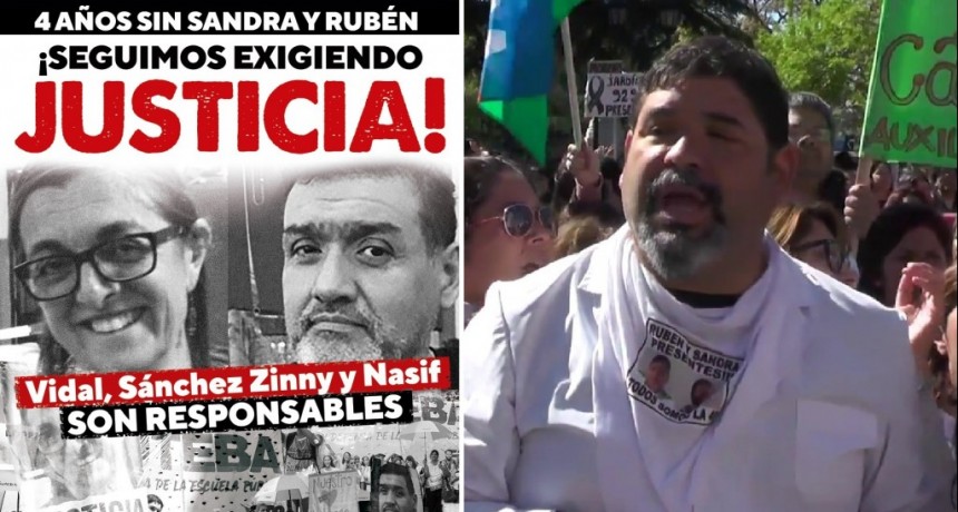 Hernán Pustilnik: “Hay que mantener viva la memoria de Sandra y Rubén para que este hecho no quede impune y que se haga justicia”