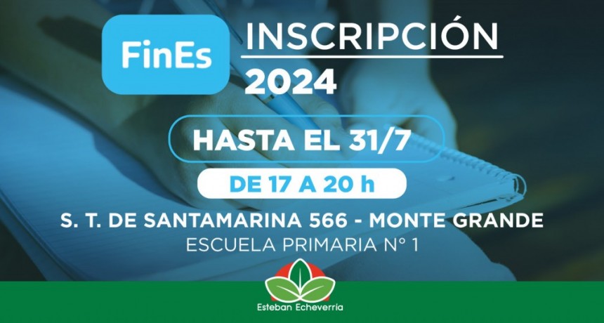 E. Echeverría: Comenzó la inscripción al plan FiNES 2024 