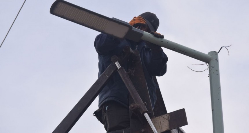 Berisso: Avanza el Plan de Iluminación LED en el barrio Villa Dolores