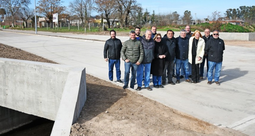 Chivilcoy: Britos inauguró la reconstrucción del puente en avenida Lisandro de la Torre