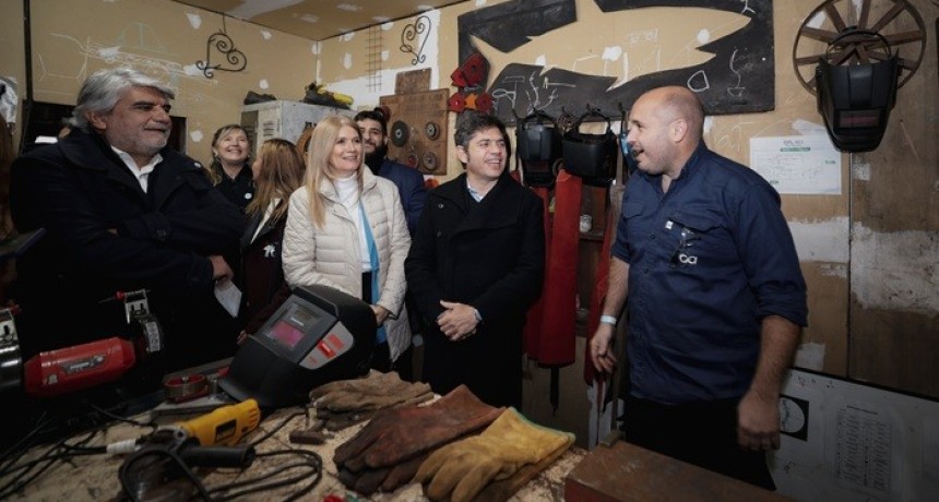 Kicillof recorri&oacute; el Centro de Formaci&oacute;n Laboral N&ordm;401 &ldquo;Sa&uacute;l Ubaldini&rdquo; en San Vicente