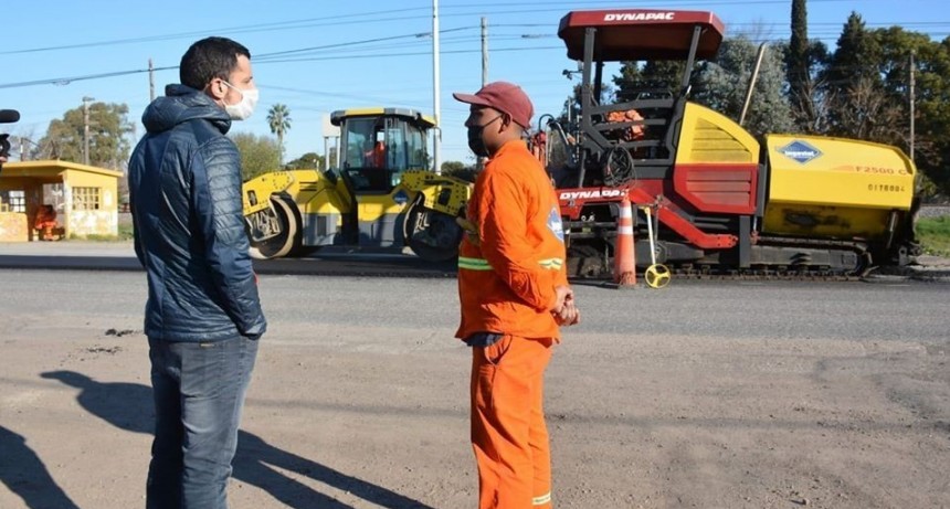 Gral. Rodríguez: Luego de un año de paralización, se reanudaron las obras de la Ruta 7