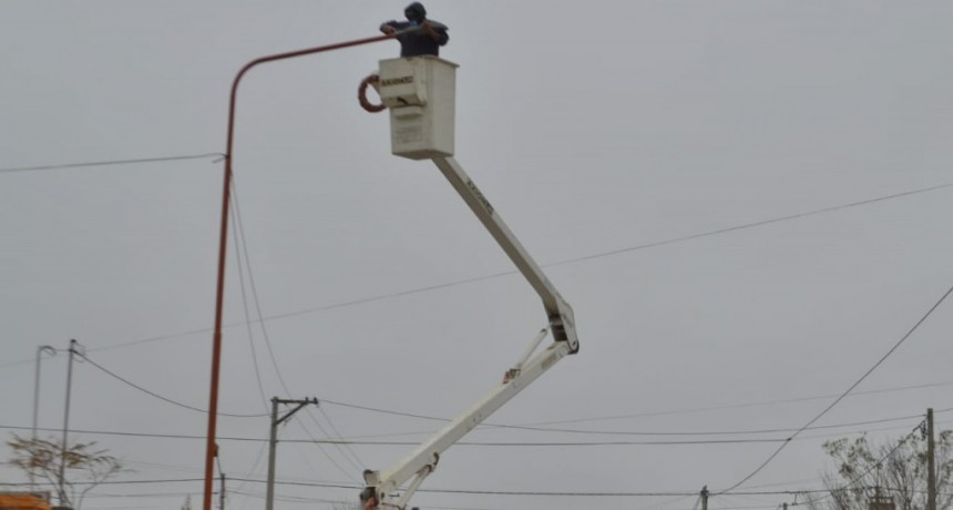 Carmen de Patagones: Continúa el Plan de Reconversión lumínica en el distrito 