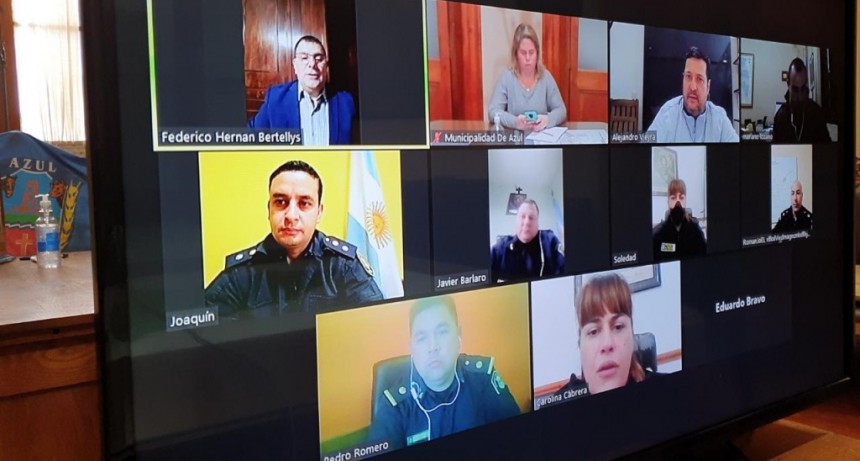 Azul: El intendente Hernán Bertellys encabezó reunión virtual para controlar reuniones sociales 
