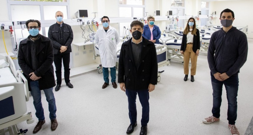 Gral. Rodríguez: Kicillof y García, inauguraron una nueva Unidad de Terapia Intensiva en el Hospital Vicente López  