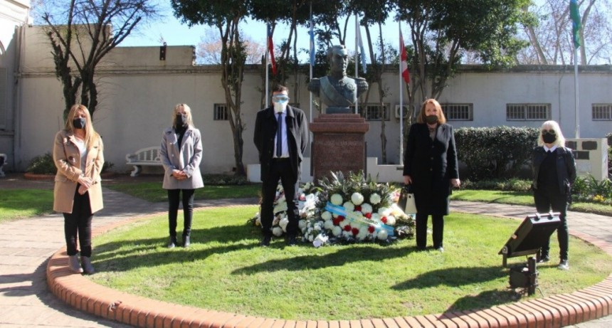 Cáffaro participó junto a la Asociación Cultural Sanmartiniana, del homenaje al General San Martín 