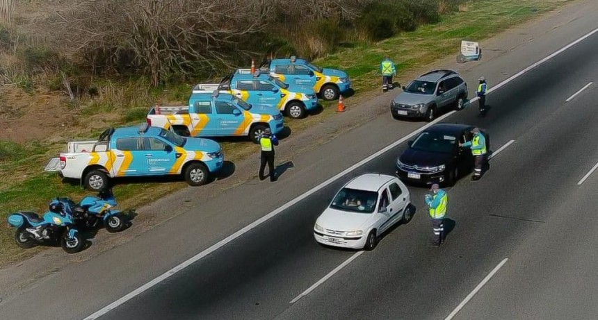 Campana: Se realizó un importante operativo de control vial por el fin de semana largo 