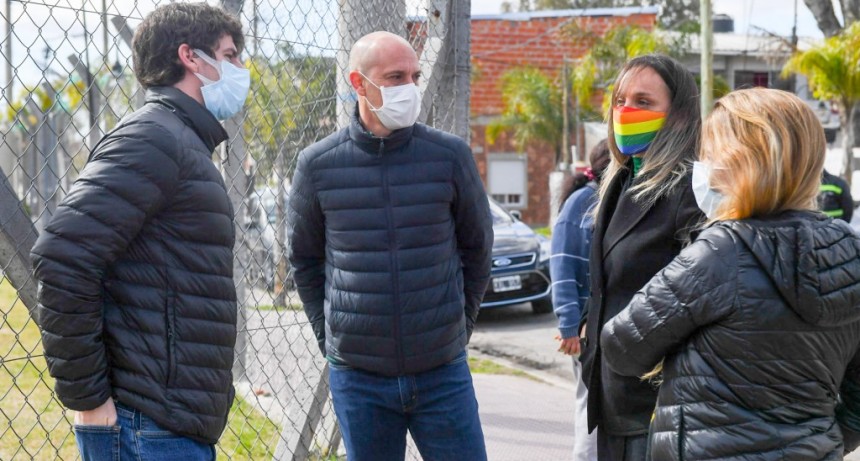 San Fernando: Juan Andreotti y Malena Galmarini compartieron un operativo de AYSA 