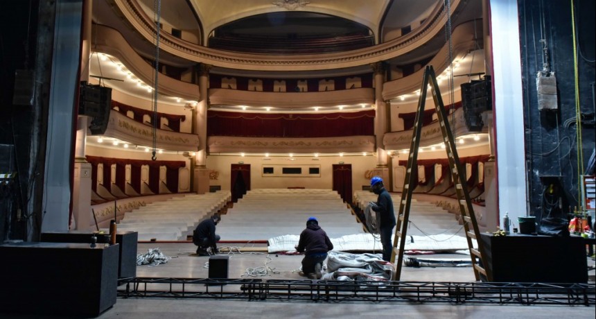 Bahía Blanca: Puesta en valor del Teatro Municipal, Tratamiento de ignifugado del telón principal 