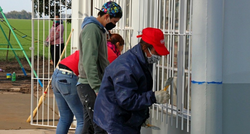Suipacha: Se realizaron trabajos de refacción integral en la Escuela 11 