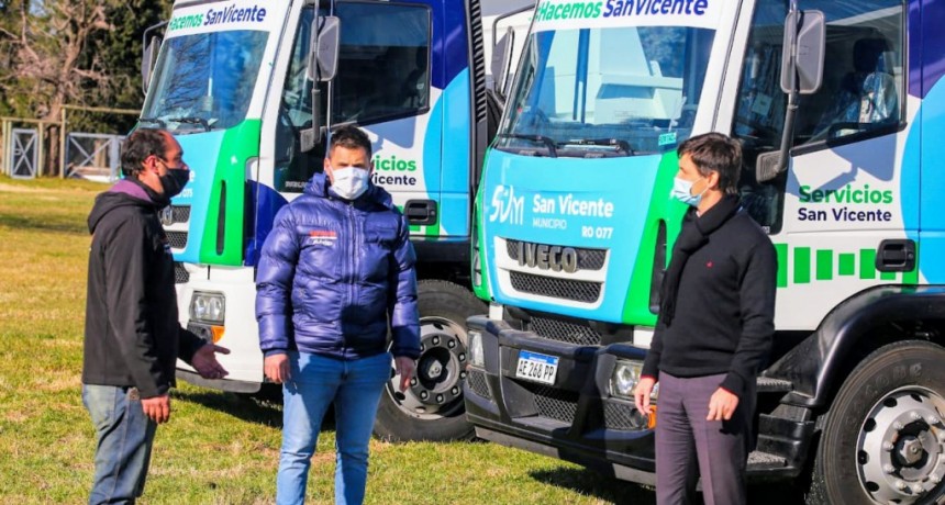 San Vicente: Nuevos camiones al servicio de los vecinos  