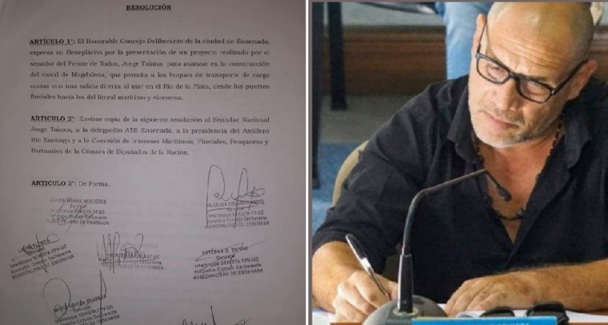 Ensenada: El HCD aprobó por unanimidad el Proyecto de Resolución a favor del Canal Magdalena