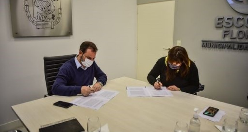 Escobar: Ariel Sujarchuk y Fernanda Miño firmaron un convenio para obras de infraestructura en el distrito 
