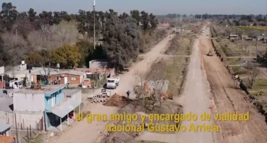 Merlo: El Intendente Menéndez recorrió las obras del Barrio Libertad 