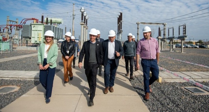 Axel Kicillof inauguró las obras de interconexión energética que unen Pehuajó y General Villegas