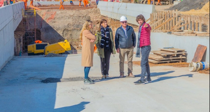San Fernando: Juan Andreotti visitó la excavación del Túnel de Av. Sobremonte