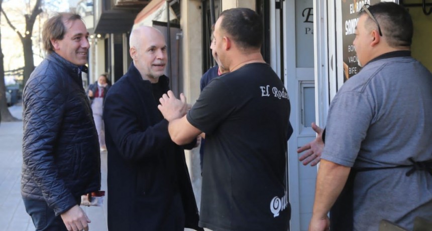 La Plata: Garro y Larreta recorrieron el centro comercial y dialogaron con vecinos y comerciantes