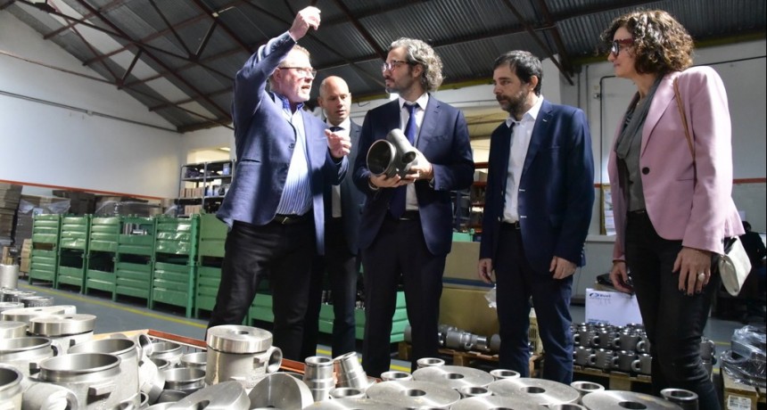 San Martín: Fernando Moreira y Santiago Cafiero recorrieron la PyME Tulsa