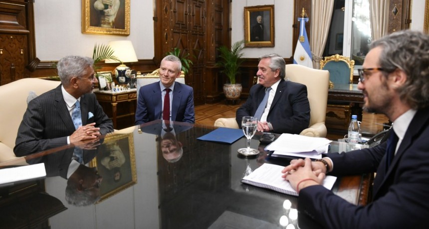 Alberto Fernández recibió al ministro de relaciones exteriores de la India para potenciar la relación económica y política bilateral