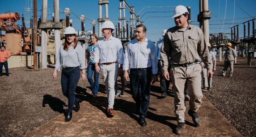 Misiones: Herrera Ahuad supervisó la puesta en marcha del nuevo transformador de alta tensión en Wanda