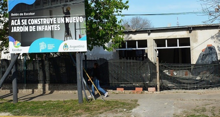 Escobar: Avanza la construcción de dos jardines y una escuela primaria que tendrán gestión municipal 